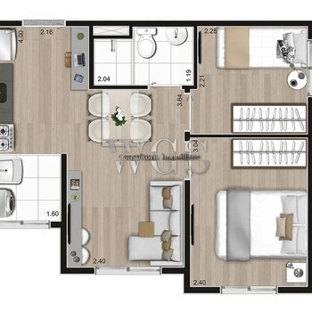 Planta do apartamento