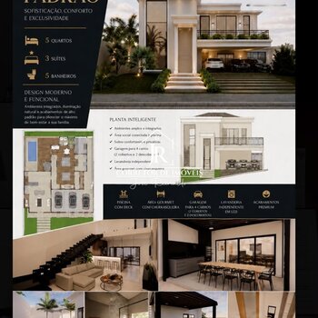 CASA DE ALTO PADRÃO EM CONDOMÍNIO FECHADO